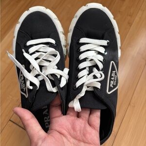 Prada Black and White Casual Sneakers